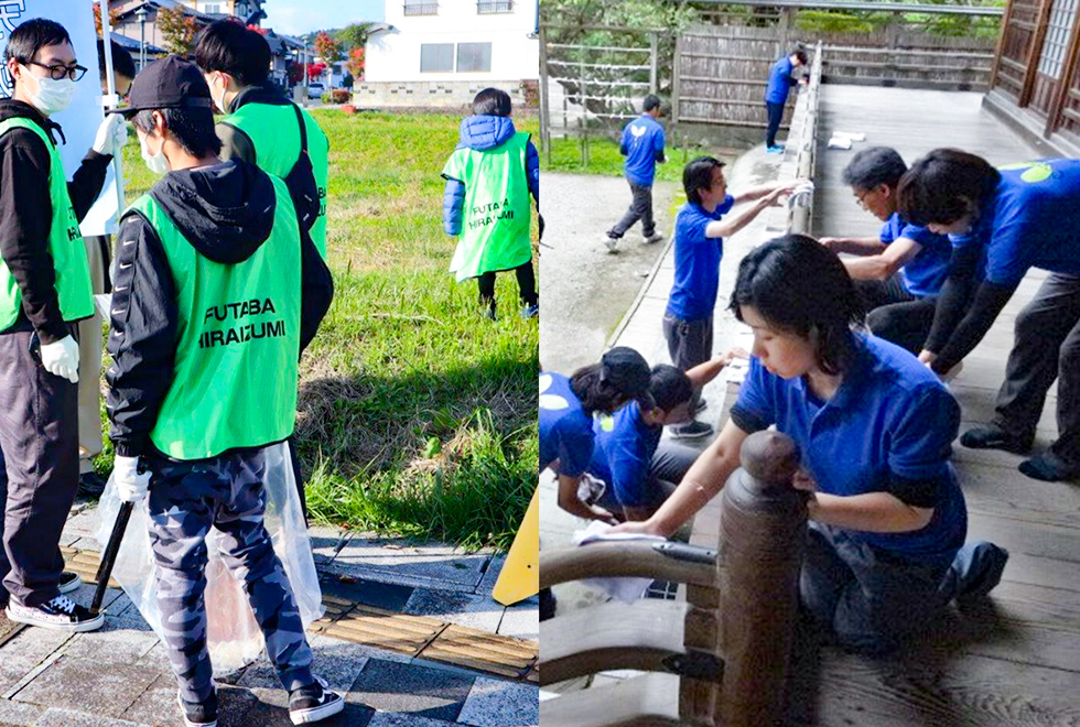 平泉町内·中尊寺の清掃活動